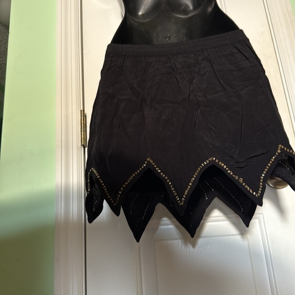 Spell Black Mazzy Sequin Star Mini Skirt Boho Festival Summer Love Hippie Size 8 - Picture 10 of 12